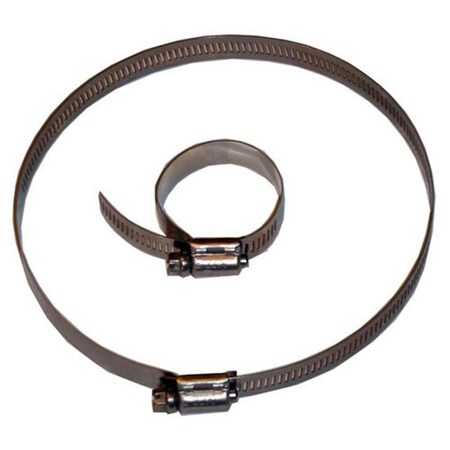 Homewardbound Stainless Steel Heavy Duty Worm Gear Hose Clamp - 2-6 in. Adjust Range HO3859502